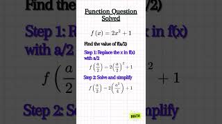 Function Domain amp Range🤓maths shorts mathshorts ytshorts functions algebra mathsrevision [upl. by Brote]