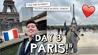 PARIS DAY 3 🇫🇷 quotOUTFIT CHECK SA EIFFEL TOWERquot 🤣 LAST DAY IN PARIS ✨  Kimpoy Feliciano [upl. by Robers]