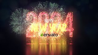 2024 Happy New Year  After Effects Template [upl. by Beale]