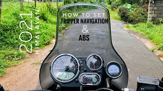 How to control Tripper navigation meter and ABS in 2021 Himalayan  Malayalam  Himalayan tourer [upl. by Aicnilav]