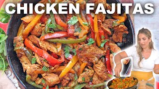 How to Make Easy Chicken Fajitas  Quick Dinner Recipe [upl. by Nosinned]