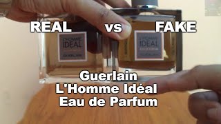 REAL vs FAKE LHomme Idéal Eau de Parfum  Guerlain lhomme idéal testers [upl. by Esoj]