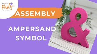 3D Ampersand symbol assembly [upl. by Forsta]