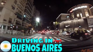 Driving in Buenos Aires from Palermo to Almagro [upl. by Nylatsirk37]