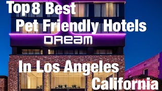 Top 8 pet friendly hotels in Los Angeles California [upl. by Ahsiena]