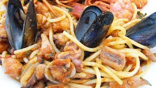 SPAGHETTI ALLO SCOGLIO BUONISSIMI  FoodVlogger [upl. by Hnirt]