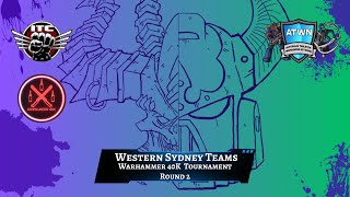 Western Sydney 40K Teams Tournament  Round 2 Dark Angels vs Tyranids [upl. by Juster]