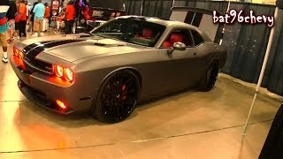 FLAT Grey 2008 Dodge Challenger SRT on 24quot CONCAVE Forgiatos  1080p HD [upl. by Leahcimed]