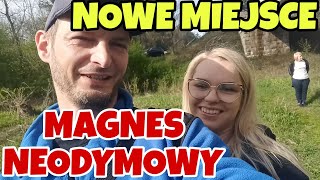 Magnes neodymowy na nowym miejscu wyciąga kilogramy złomu [upl. by Annerahs480]