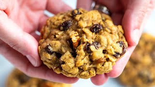 Easy Oatmeal Cookies Recipe [upl. by Kosey878]