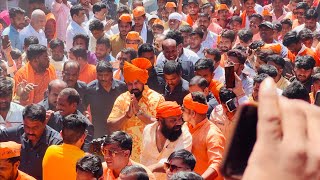 Tiger Raja Singh Grand entry at Ram Navmi Shobayatra 2023  Ram Navami 2023  Hyderabad Ram Navmi [upl. by Leticia]