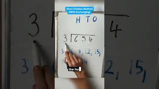 How to Use Short Division Method mathsrevision [upl. by Byrann498]