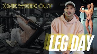 Leg Day  1 week out from my main show  WNBF UK [upl. by Shamma]