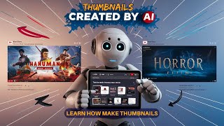 create thumbnail using ai  create thumbnail for youtube using ai make thumbnails for youtube video [upl. by Ahsennek]