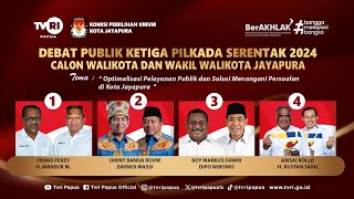 DEBAT PUBLIK KETIGA PILKADA SERENTAK 2024 CALON WALIKOTA DAN WAKIL WALIKOTA JAYAPURA [upl. by Stickney90]