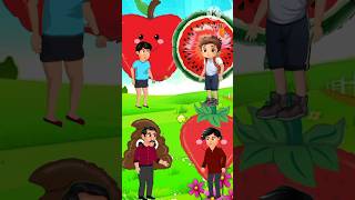 Gubbare apple  romon mama comedy  cartoon shorts apple watermelon [upl. by Denise]