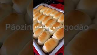 PÃOZINHO DE ALGODÃO CASEIRO 🍞👩🏼‍🍳 receitas pão breakfast cafedamanha lanche fyp shorts [upl. by Ddarb]