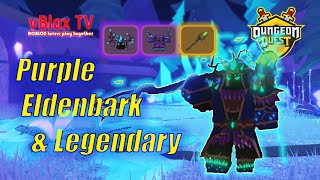 500T Damage with Purple Eldenbark Mage and Legendary  Dungeon Quest Roblox [upl. by Lucias548]