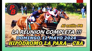 CARRERAS HIPODROMO MUNICIPAL LA PARA  CORDOBA 12052024 [upl. by Ramedlav95]