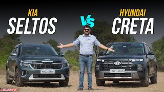 New Hyundai Creta vs Kia Seltos COMPARISON [upl. by Zealand]