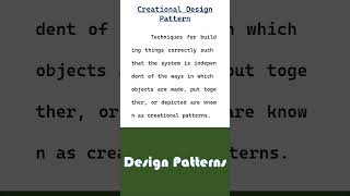 creational design patterns  design patterns  c [upl. by Abelard]