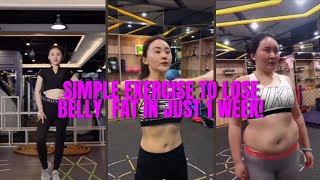 Simple Exercise To Lose Belly Fat in Just 1 Week [upl. by Acilgna]