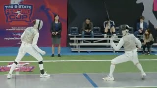 9State Fencing Cup RYC Y14 MF  GOLD  Mark Gulchin Yerma USA vs Hanson Chen USA [upl. by Pappano276]