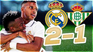 4 VICTOIRES DE SUITE POUR LE REAL  Résumé Real Madrid 21 Betis Seville [upl. by Ijan20]