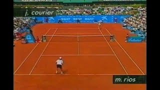 Marcelo Rios vs Jim Courier  Barcelona 1996 SF Highlights [upl. by Halbeib]