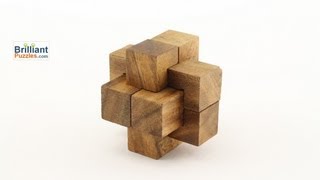 Notched Stick  3D Wooden Puzzle Brain Teaser [upl. by Leann]