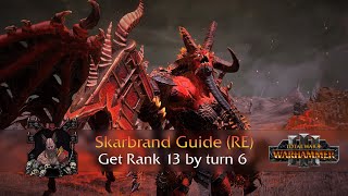 Strongest Skarbrand start  rank 13 turn 6 remake  Total war Warhammer 3 [upl. by Annunciata977]