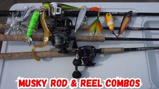 The Best ROD and REEL Combos for MUSKIES  Proper Musky Setups Based on Lure Choice [upl. by Herzberg]