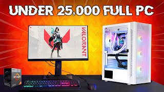 25k pc build full setup with monitor  Ryzen 3 3200g pc build under 25000  25k full setup pc build [upl. by Irved]