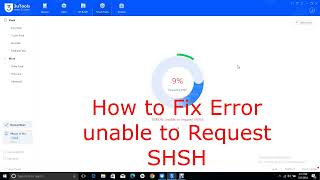 How to Fix 3uTools 9 ERROR Unable to request SHSH Latest [upl. by Ahsiyk]