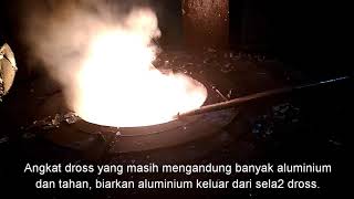 Drossing Fluxes ProcessAluminium Casting TechnologyPT Inovasi Material Metalurgi [upl. by Leverick]