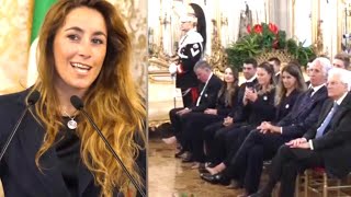 SOFIA GOGGIA AL QUIRINALE ATALANTA PIÚ UNITI NELLA NOSTRA COMUNITÁ BERGAMASCA [upl. by Spearman]