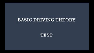 DVLA BASIC DRIVING THEORY TEST 1 dvla ghana africa roadsigns trafficsignals [upl. by Maite]