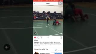 Anthony Howard risley vs Glynn middle wrestling match [upl. by Hatokad]