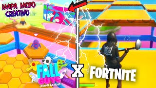 Mapa Modo Creativo quotHexagoniaquot de Fall Guys en Fortnite CODIGO DEL MAPA [upl. by Phi]