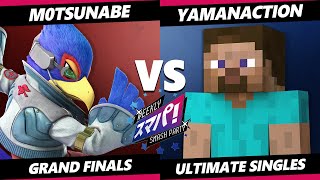 Sumapa 166 GRAND FINALS  M0tsunabE Falco Vs Yamanaction Steve Smash Ultimate  SSBU [upl. by Sparky]