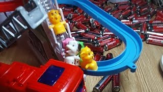 cute fire truck toy battery disassembly and assembly216 satisfying passion toy [upl. by Osswald]