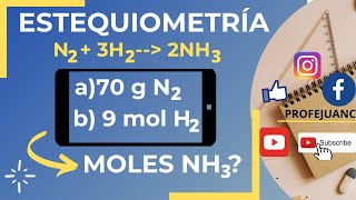 ESTEQUIOMETRÍA DE REACCIONES PASO A PASO  EJEMPLO 2 [upl. by Ninetta637]