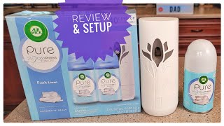 Air Wick Automatic Air Freshener Spray Kit Review amp How To Setup  Adjust Timer [upl. by Kella]