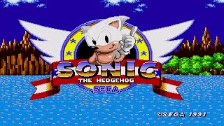 White Sonic In Sonic The Hedgehog Mega Drive Full Gameplay Retro Gaming Saturdays [upl. by Elias329]