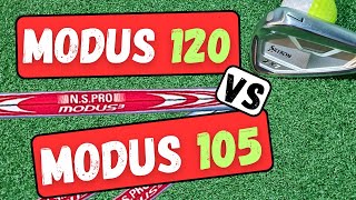 Modus 120 vs Modus 105  Steel Shaft Test Heavy vs Mid Weight Steel [upl. by Inail]