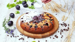 Сливовый пирог  Рецепты от Со Вкусом [upl. by Etsyrk]