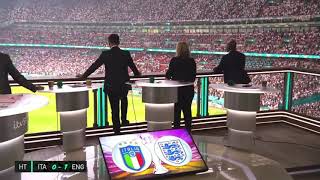 BRILLIANT  KEANE GARY NEVILLE amp IAN WRIGHT REACTION TO LUKE SHAW GOAL  ENGLANDITALY  EURO 2020 [upl. by Ran]