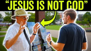 Christian Challenges Jehovahs Witnesses on College Campus [upl. by Mcferren]