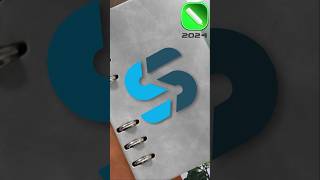 How to Design 3d letter S logo illustrator 🔥 short logodesign viralshort shortsfeed [upl. by Saville706]