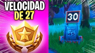 CONSIGUE UN RECORD DE VELOCIDAD DE 27 O MÁS EN RADARES DISTINTOS  DESAFIOS SEMANA 5  FORTNITE [upl. by Ehrman296]